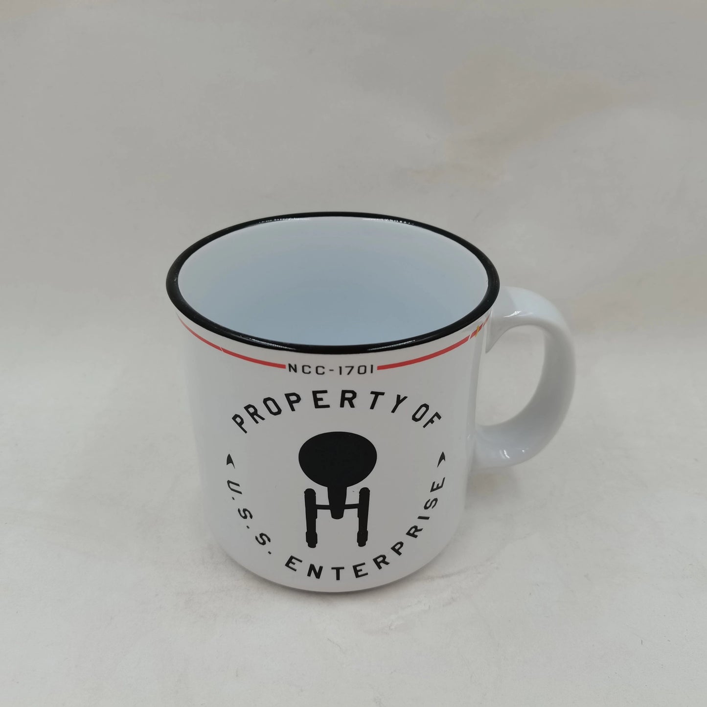 Star Trek Property of the Enterprise 20oz Ceramic Camper Mug