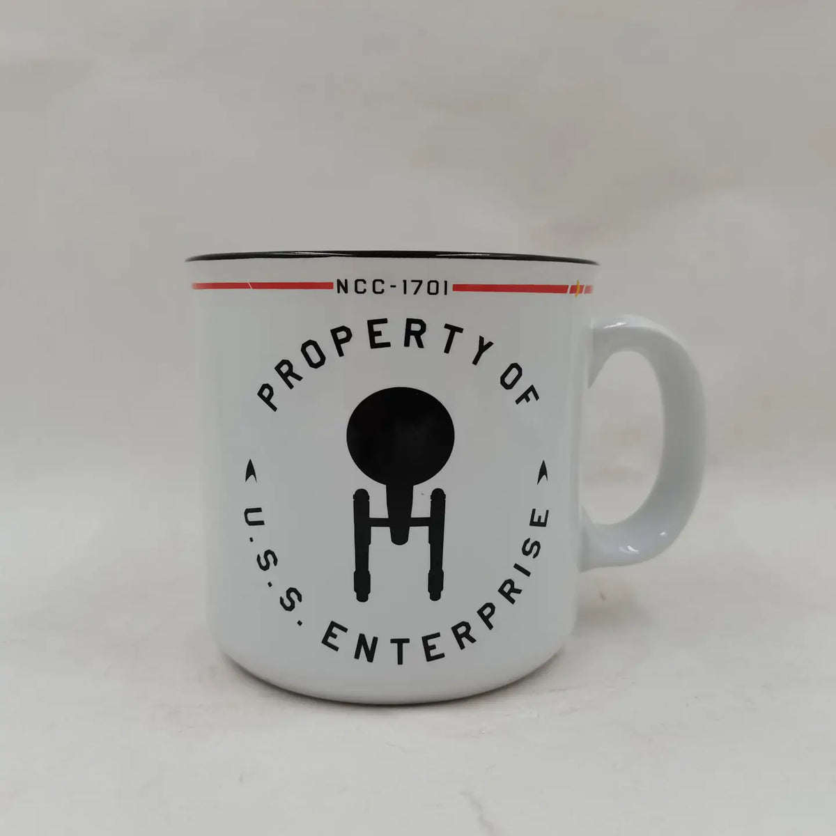 Star Trek Property of the Enterprise 20oz Ceramic Camper Mug