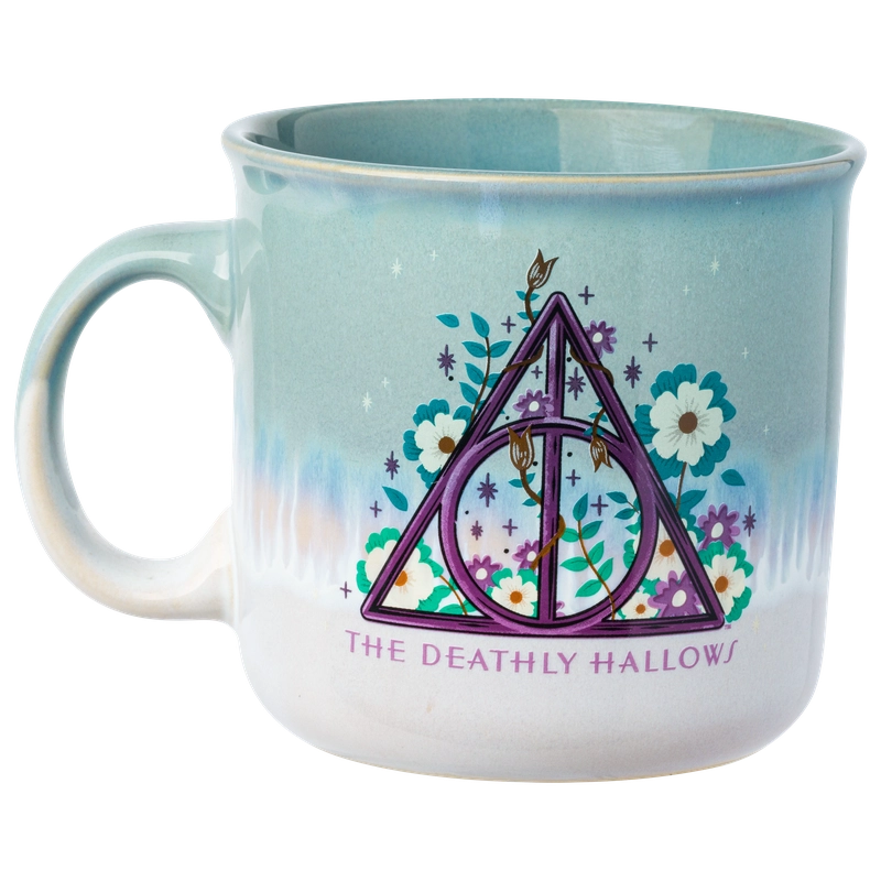 Harry Potter Deathly Hallows Reactive Glaze 20z Camper Mug