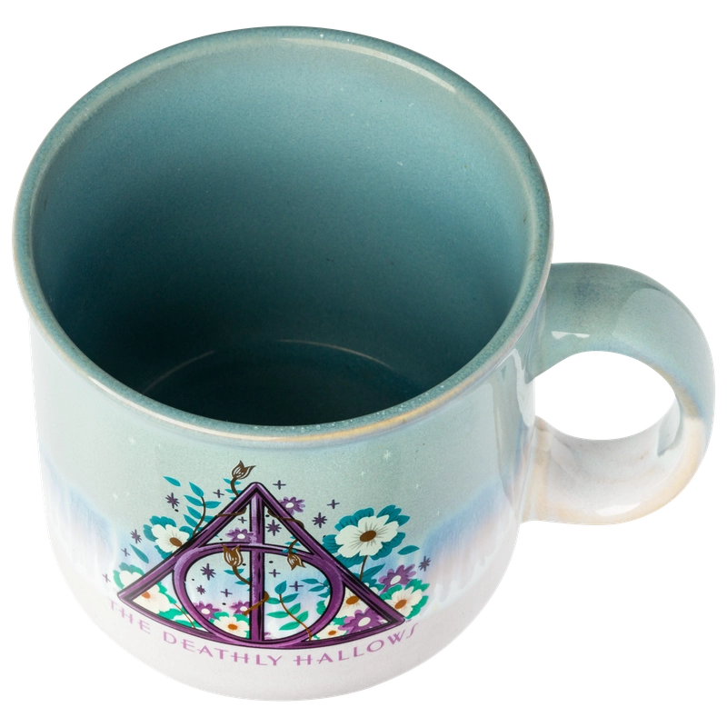 Harry Potter Deathly Hallows Reactive Glaze 20z Camper Mug